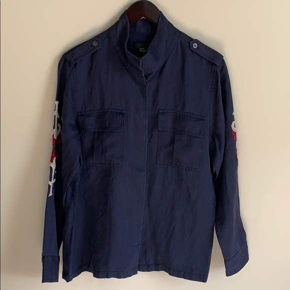 RAILS ELLIOT Button Down Embroidered Jacket Shirt - Picture 6 of 10